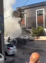 Seyir Halindeki Araç Alev Aldı!