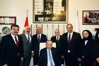Erdoğan, Belediye Başkanı ile TBMM'de Görüştü