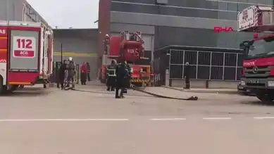 İnegöl Tekstil Fabrikasında Yangın: İtfaiye Eri Yaralı