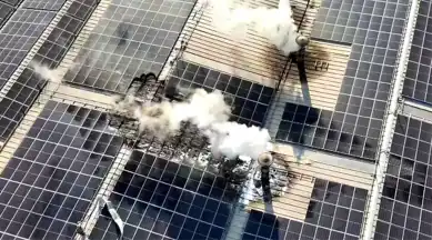 İnegöl Tekstil Fabrikasında Yangın!