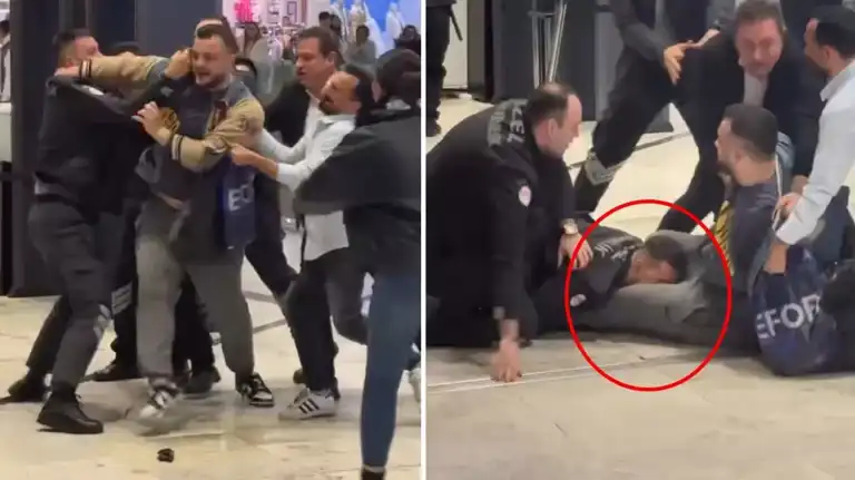 AVM'de Kavga: Güvenlik Görevlisi Vatandaşı Isırdı!